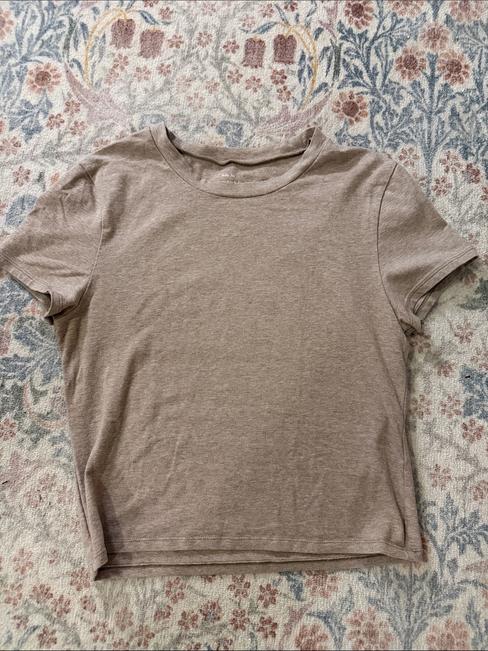 Abercrombie & Fitch Baby Tee - Taupe Brown